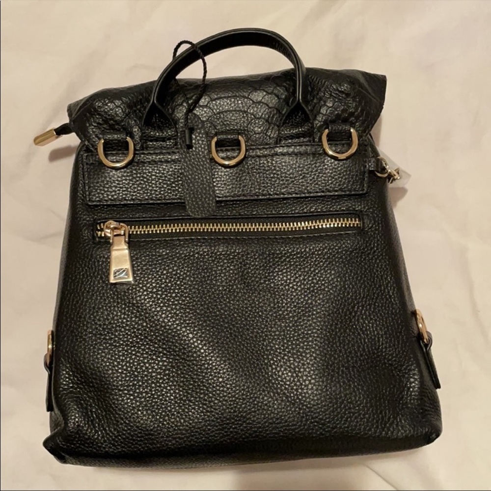 Faux Crocodile- Top Grain Leather Backpack - Picture 7 of 7